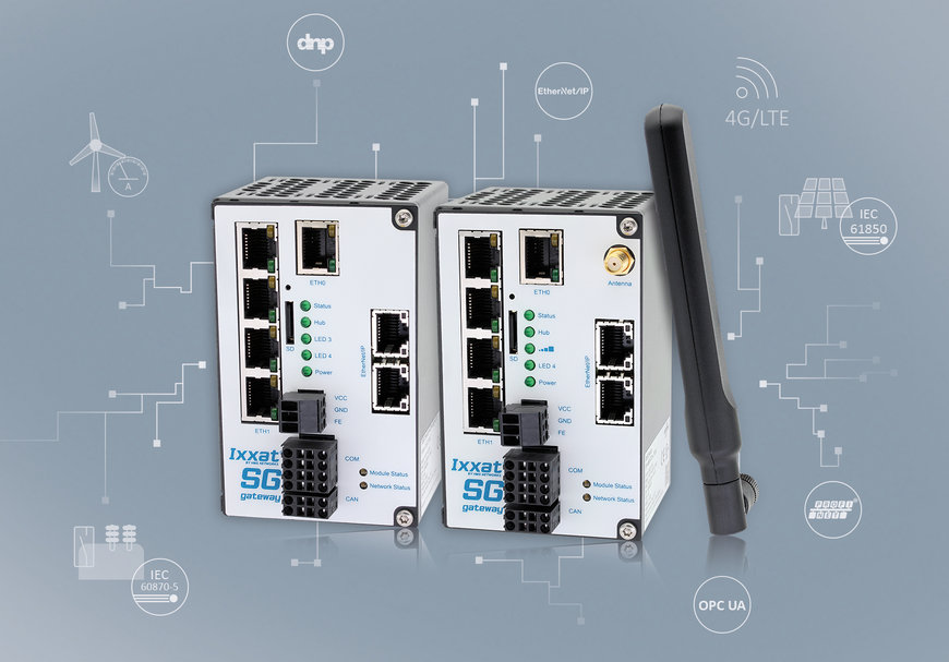 IEC 61850およびIEC 60870対応の新しいIxxatスマートグリッドゲートウェイ、LTEもサポート